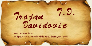 Trojan Davidović vizit kartica